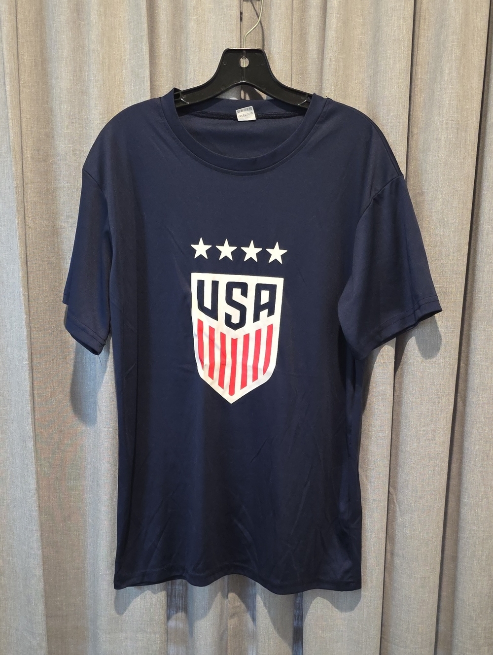 TRULY Navy USA Shield Graphic Short Sleeve Tee